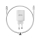 Ładowarka do smartfonów NEXT ONE Ładowarka sieciowa Fast 35W GaN 2xUSB-C z kablem USB-C white